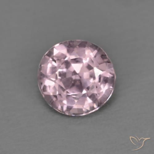 Espinela púrpura natural de 0,45 ct, corte redondo, VVS-VS