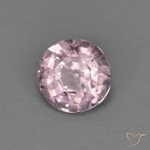 Espinela púrpura natural de 0,45 ct, corte redondo, VVS-VS