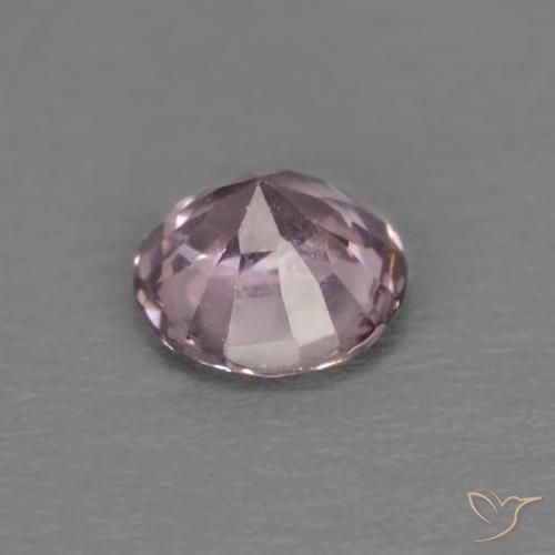 Espinela púrpura natural de 0,45 ct, corte redondo, VVS-VS