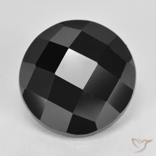 7.53ct Natural Negro Espinela, Redondo, Opaco