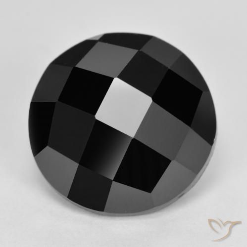 7.27ct Natural Negro Espinela, Redondo, Opaco