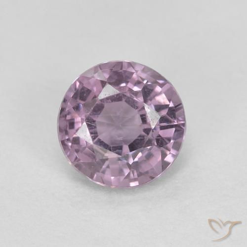 0.54ct Natural Púrpura uva claro Espinela, Redondo, VS