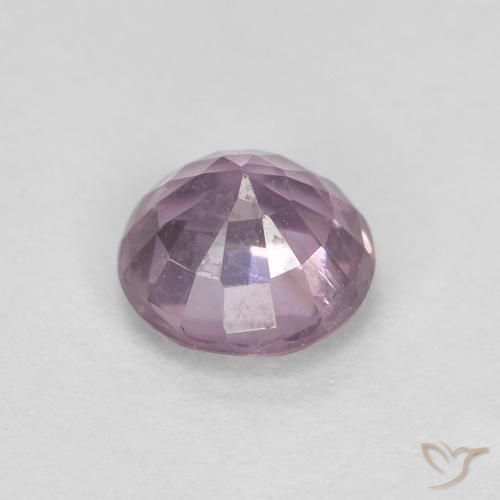 Espinela Púrpura uva claro natural de 0.54 ct, Redondo, VS