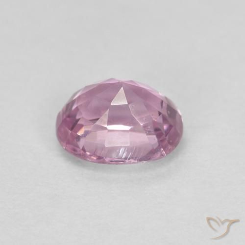 Espinela Púrpura claro medio natural de 0.44 ct, Ovalada, VS