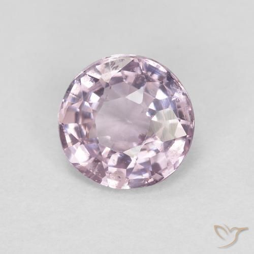 Espinela Púrpura rosáceo muy claro natural de 0.52 ct, Redondo, VS