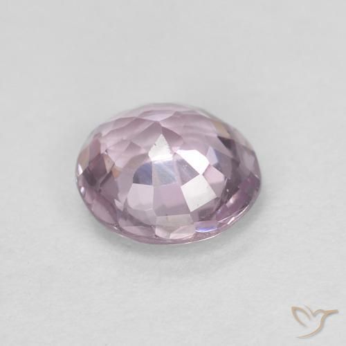 Espinela Púrpura rosáceo muy claro natural de 0.52 ct, Redondo, VS