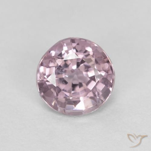 0.53ct Natural Púrpura muy claro Espinela, Redondo, VS, Photo A