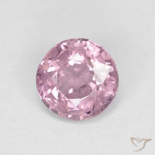 0.53ct Natural Púrpura-rosado gris Espinela, Redondo, VS