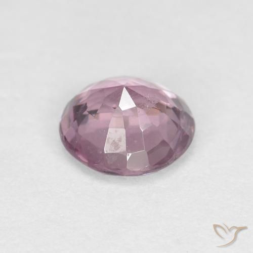 Espinela Púrpura-rosado gris natural de 0.53 ct, Redondo, VS