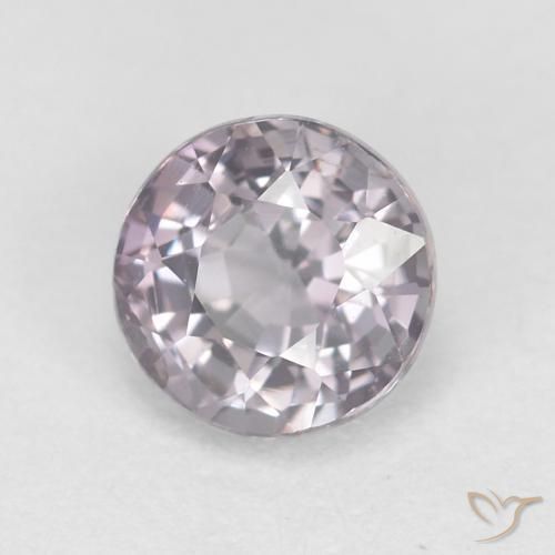 Espinela Violeta claro natural de 0.68 ct, Redondo, VVS-VS