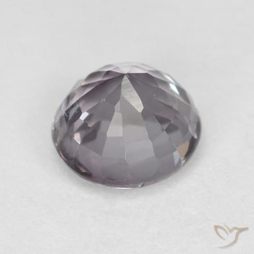 Espinela Violeta claro natural de 0.68 ct, Redondo, VVS-VS