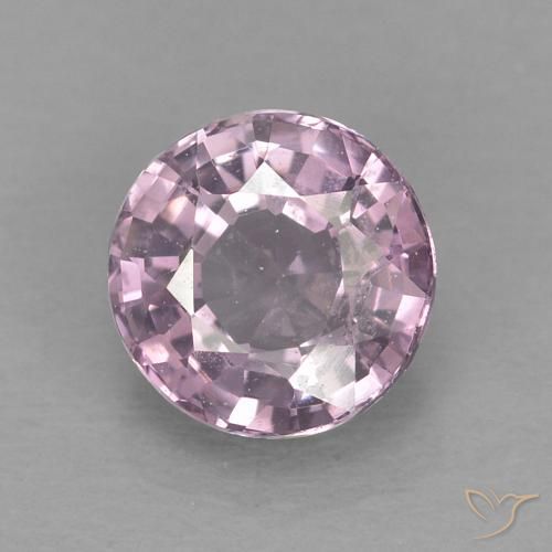 0.60ct Natural Púrpura medio espinela, Redondo, VVS-VS, Photo A