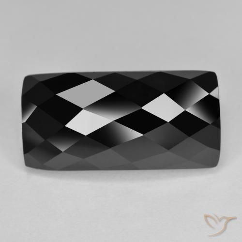 14.01ct Natural Negro Espinela, Corte Baguette, Opaco