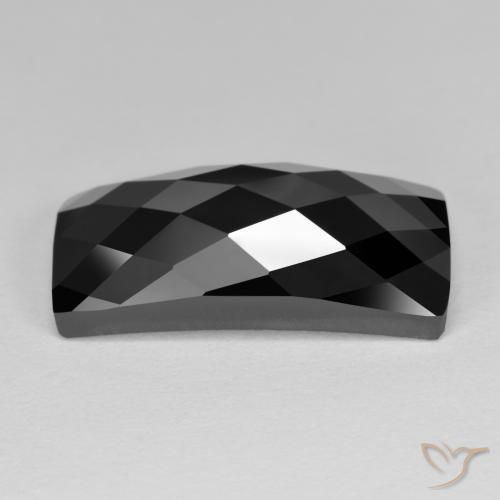 Espinela Negro natural de 14.01 ct, Corte Baguette, Opaco