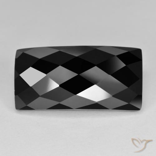 14.64ct Natural Negro Espinela, Corte Baguette, Opaco