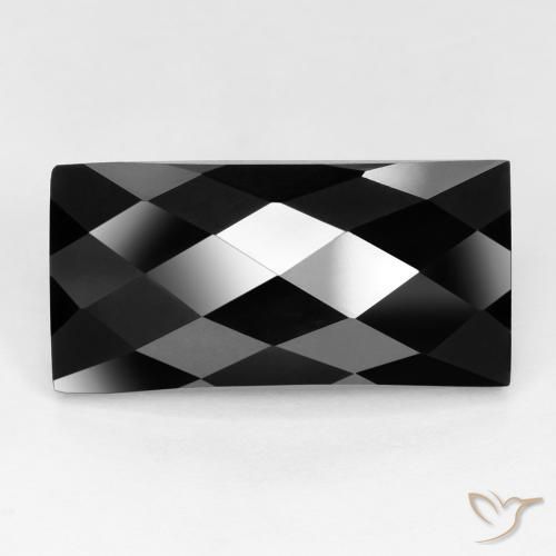 12.28ct Natural Negro espinela, Corte Baguette, Opaco