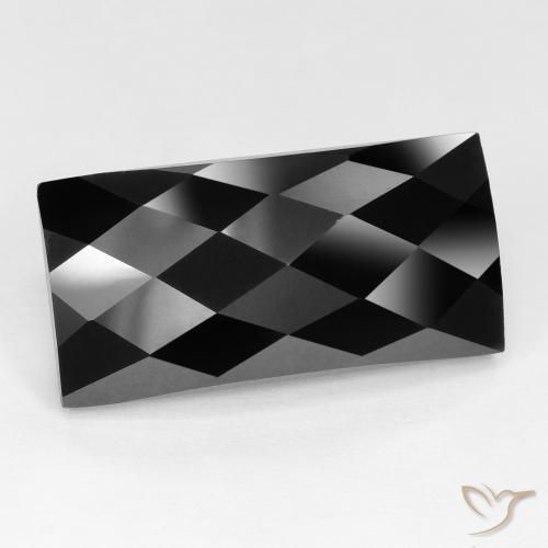 Espinela Negro natural de 12.28 ct, Corte Baguette, Opaco