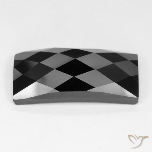 Espinela Negro natural de 12.28 ct, Corte Baguette, Opaco