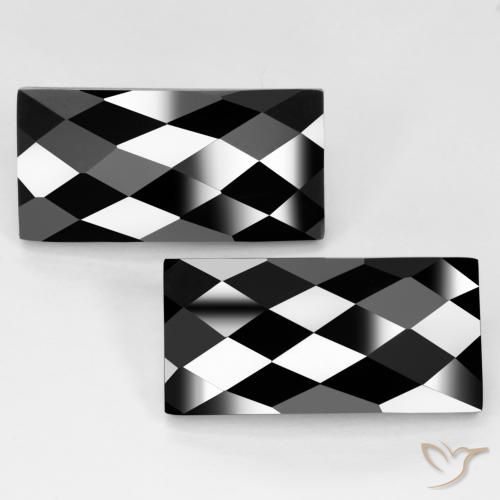 25.66ctw Natural Negro Espinela, Corte Baguette, Opaco, Photo A