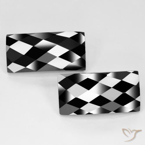 27.85ctw Natural Negro Espinela, Corte Baguette, Opaco