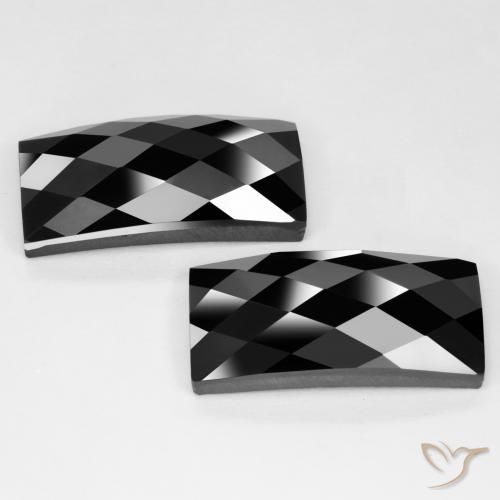 25.41ctw Natural Negro Espinela, Corte Baguette, Opaco