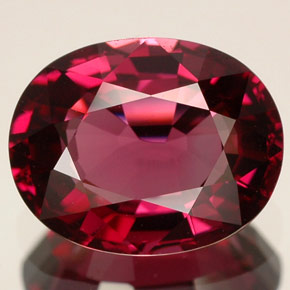 Espinela rojo natural de 3,30 ct, corte óvalo, VVS