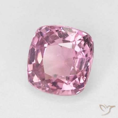 Espinela rosa natural de 1,54 ct, corte cojín, VS