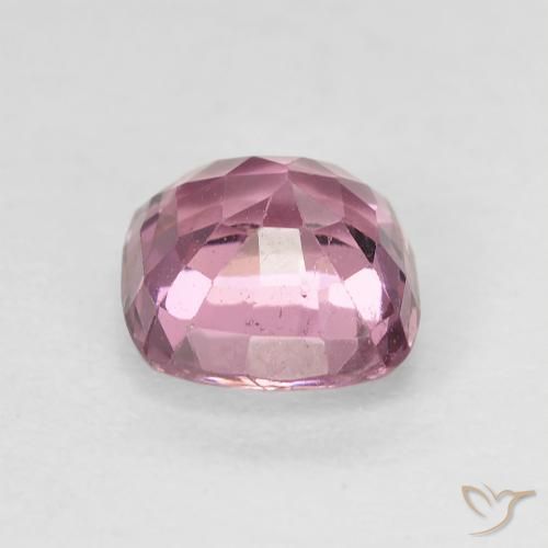 Espinela rosa natural de 1,54 ct, corte cojín, VS