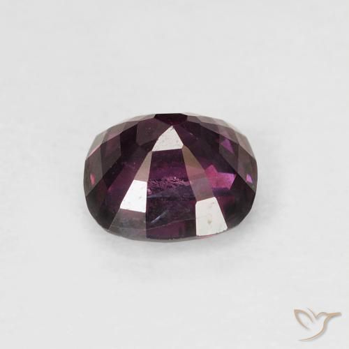 Espinela Púrpura oscuro natural de 0.97 ct, Forma Cojín, VVS-VS