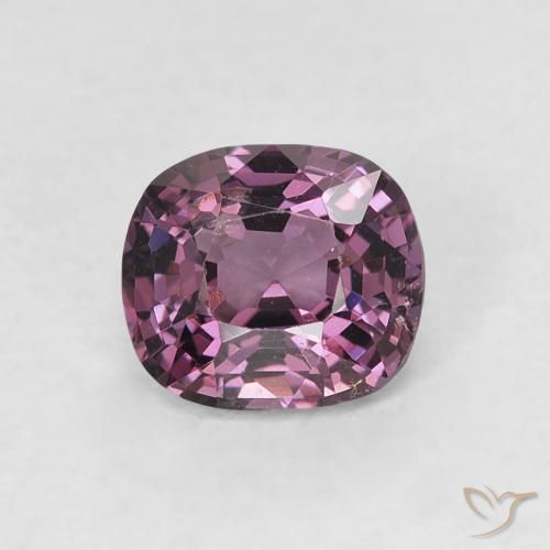 0.82ct Natural Púrpura oscuro espinela, Forma Cojín, VVS-VS, Photo A