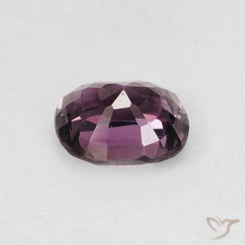 Espinela Púrpura oscuro natural de 0.82 ct, Forma Cojín, VVS-VS
