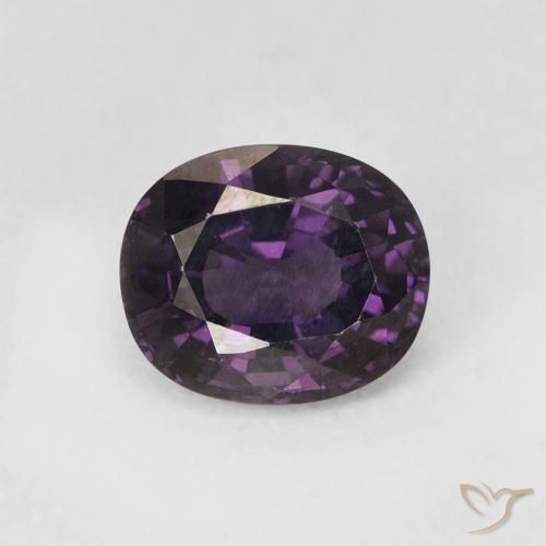 Espinela violeta natural de 1,50 ct, corte óvalo, VVS