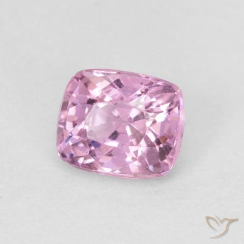Espinela Rosado bubblegum claro natural de 0.46 ct, Forma Cojín, VVS