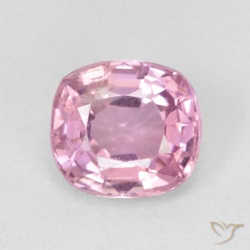Espinela rosa natural de 0,63 ct, corte cojín, VVS-VS