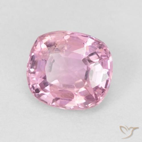Espinela rosa natural de 0,63 ct, corte cojín, VVS-VS