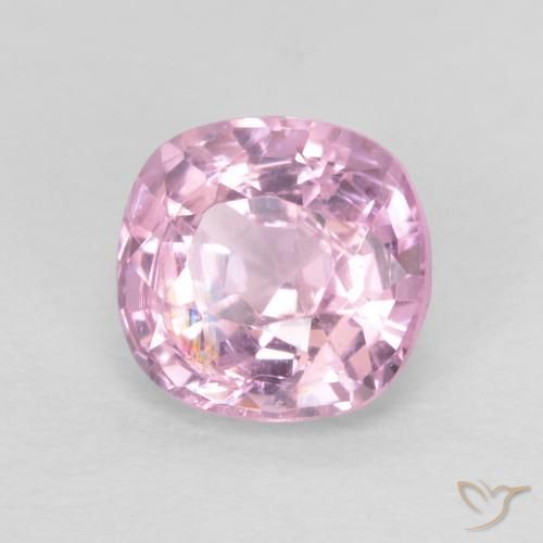 Espinela Rosado púrpura real muy claro natural de 0.60 ct, Forma Cojín, VVS