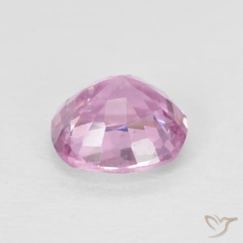 Espinela Rosado púrpura real muy claro natural de 0.60 ct, Forma Cojín, VVS