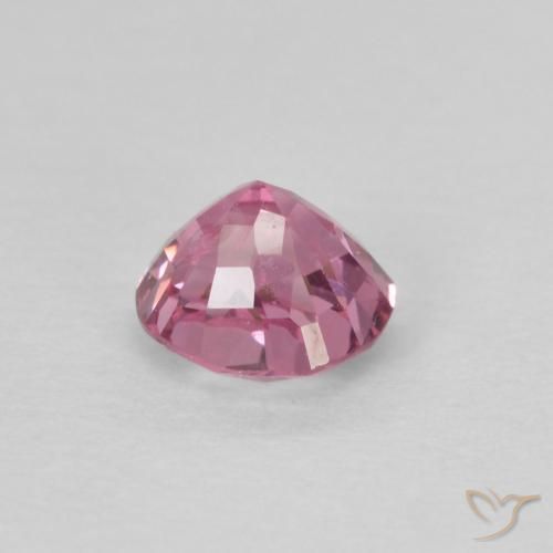 Espinela rosa natural de 0,41 ct, corte cojín, VS