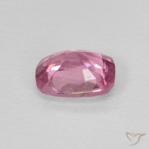 Espinela Rosado Bubblegum natural de 0.42 ct, Forma Cojín, VVS