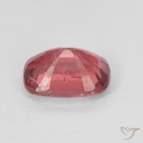 Espinela rojo natural de 0,63 ct, corte cojín, VS
