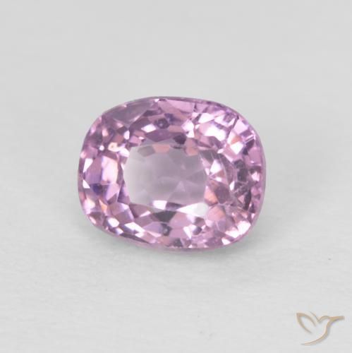 Espinela Rosado púrpura natural de 0.56 ct, Forma Cojín, VS