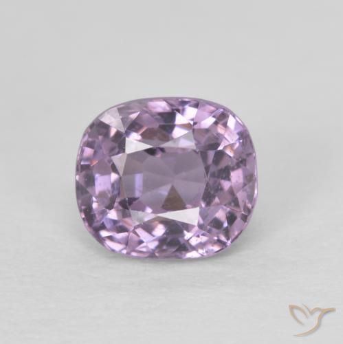 0.66ct Natural Violeta grisáceo claro espinela, Forma Cojín, VS