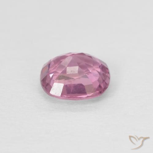 Espinela Rosado púrpura real muy claro natural de 0.38 ct, Forma Cojín, VS