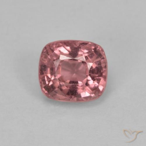 0.60ct Natural Púrpura rojizo Espinela, Forma Cojín, VVS-VS