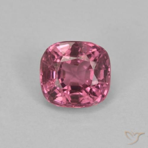 0.63ct Natural Púrpura medio Espinela, Forma Cojín, VVS-VS