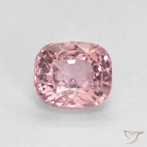 0.62ct Natural Rosado intenso espinela, Forma Cojín, VS