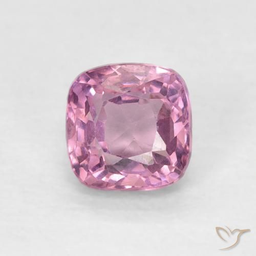 0.52ct Natural Magenta claro Espinela, Forma Cojín, VS