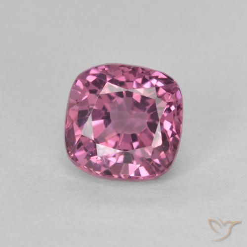 0.79ct Natural Púrpura medio espinela, Forma Cojín, VVS-VS