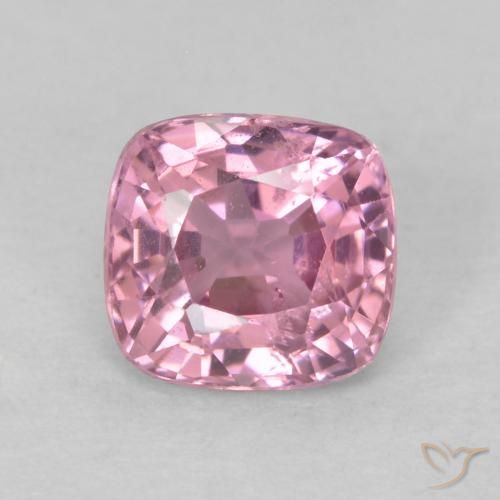 0.71ct Natural Púrpura rosado Espinela, Forma Cojín, VS