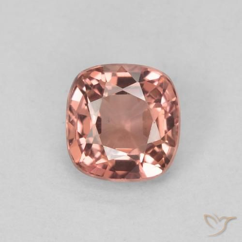 0.54ct Natural Rosado naranja espinela, Forma Cojín, VVS